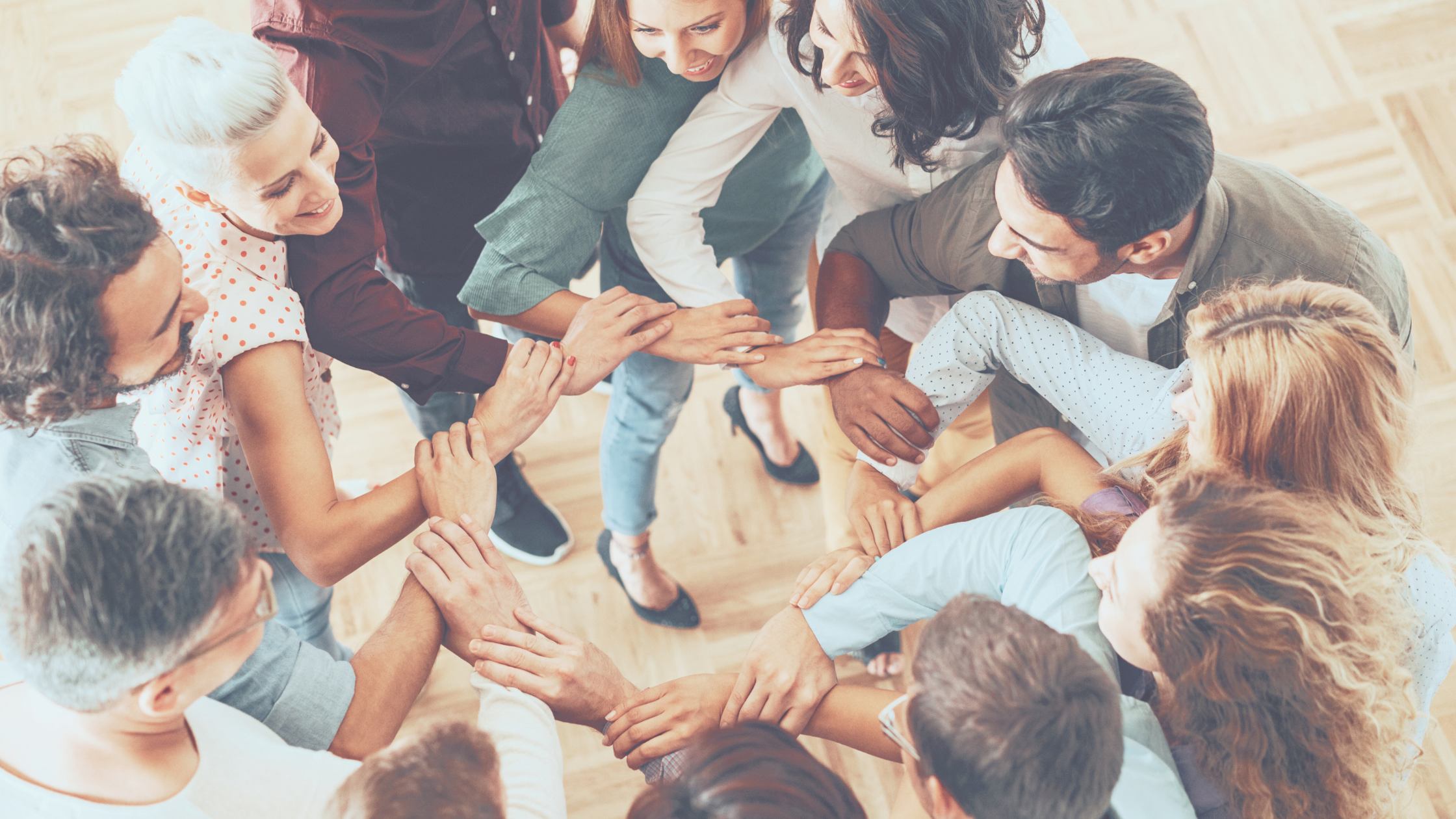 Group of professionals collaborating in a meeting.