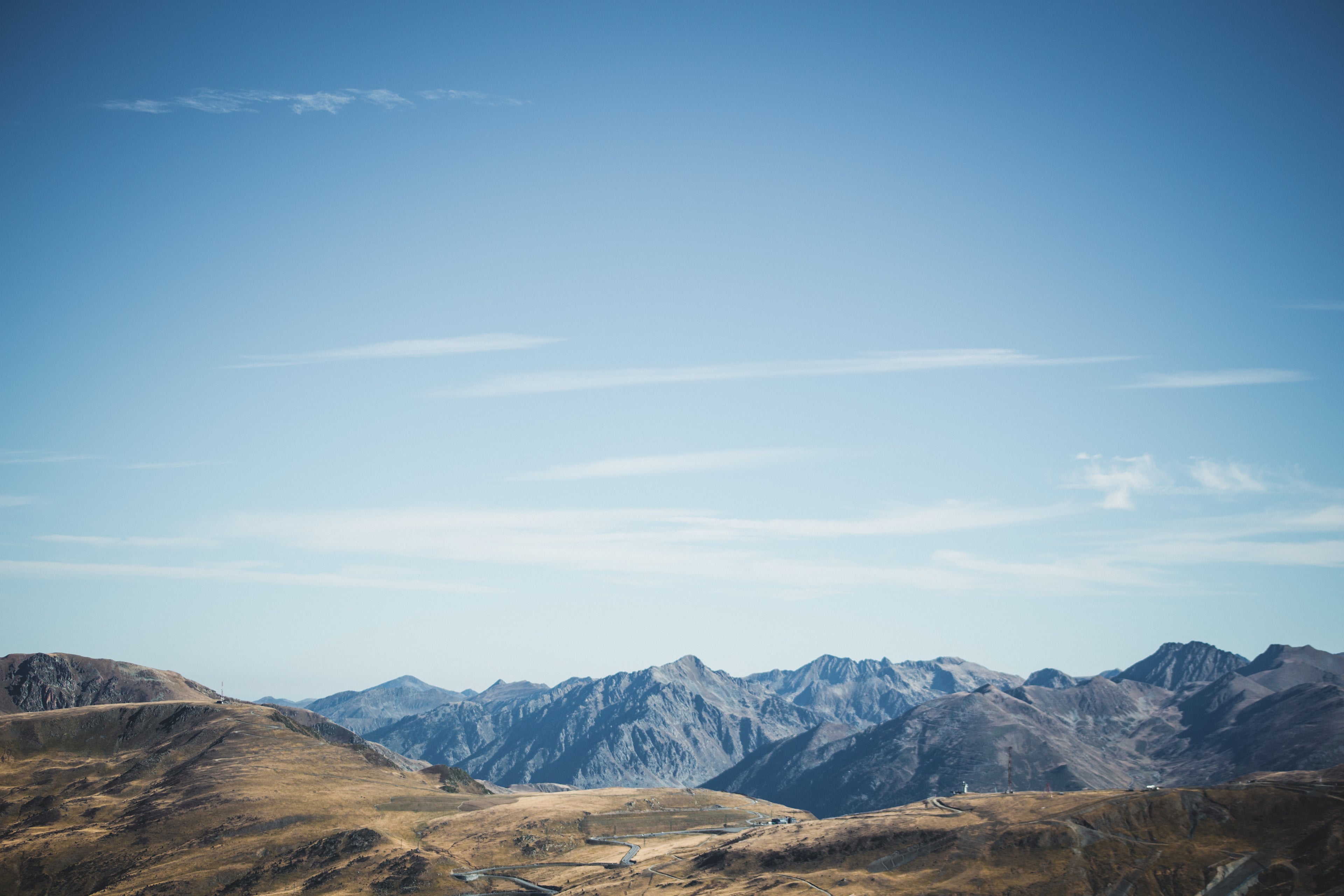 Scenic view of the Pyrenees mountains, symbolizing growth, transformation, and the journey of continuous improvement.
